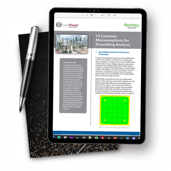 A tablet showcases a document titled “10 Grounding Misconceptions,” with a pen and notebook placed nearby, ready to dispel common grounding errors. A tablet showcases a document titled "10 Grounding Misconceptions," with a pen and notebook placed nearby, ready to dispel common grounding errors.